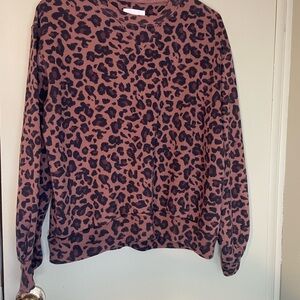 Abercrombie & Fitch Brown Leopard Print Top